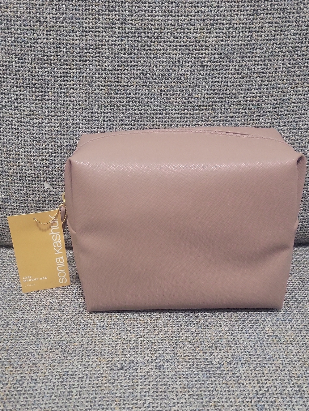SONIA KASHUK Medium Loaf Makeup and Small Makeup Bag (Set of 2) in Mauve - Picture 3 of 13
